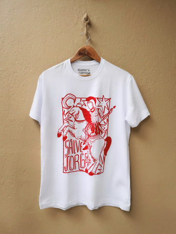 Camiseta São Jorge Unissex Branca