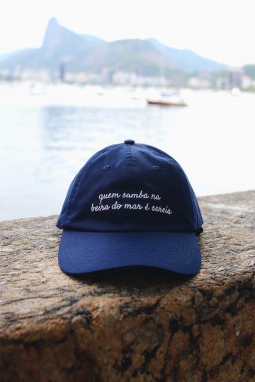 Boné “sereia” azul escuro