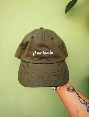 Boné “fé no samba” verde