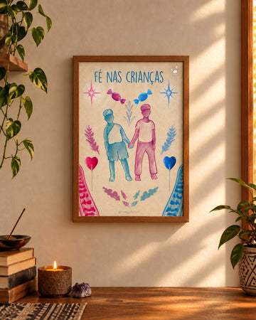 Quadro “fé nas crianças”