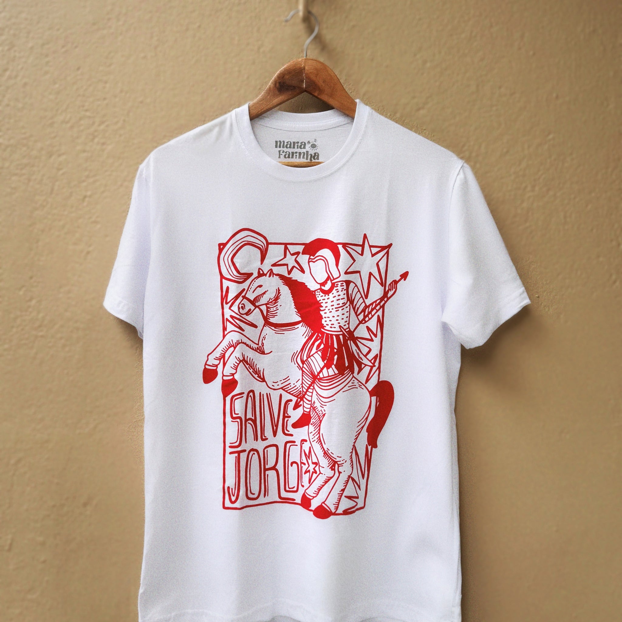 Camiseta São Jorge Unissex Branca